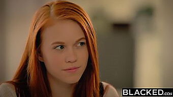 Redhead Teen Dolly Little'S First Encounter With A Black Stud